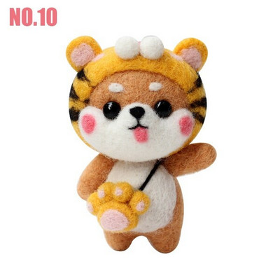 1 τεμ. DIY κουκλίτσα με βελόνες τσόχας χειροτεχνίας Σετ τσόχας από μαλλί για ζώα Non Finished σετ χειροτεχνίας σκύλου για DIY χειροποίητα δώρα διακοπών