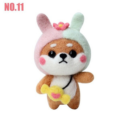 1 τεμ. DIY κουκλίτσα με βελόνες τσόχας χειροτεχνίας Σετ τσόχας από μαλλί για ζώα Non Finished σετ χειροτεχνίας σκύλου για DIY χειροποίητα δώρα διακοπών