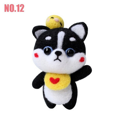 1 τεμ. DIY κουκλίτσα με βελόνες τσόχας χειροτεχνίας Σετ τσόχας από μαλλί για ζώα Non Finished σετ χειροτεχνίας σκύλου για DIY χειροποίητα δώρα διακοπών