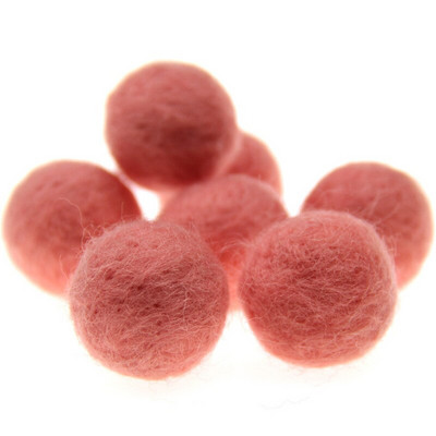 10 vnt. vilnos veltinio kamuoliukai, apvalūs vilnos veltinio rutuliai.