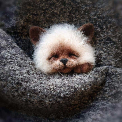 1Komplekt Armsad Loomad Pross DIY villane nõel viltimismaterjalide pakett Villane vildist käsitöö toksi komplekt DIY käsitöökomplekt lastele kingituste meisterdamine