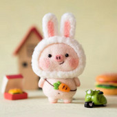 Κούκλα πρόβατο γουρουνάκι Μαλλί τσόχα Υλικό τσόχας Πακέτο Σπιτικό Δώρο Γενεθλίων Ζευγάρι Μπρελόκ Diy Poke Fun Λούτρινο Δώρο Δώρο Κοσμήματα