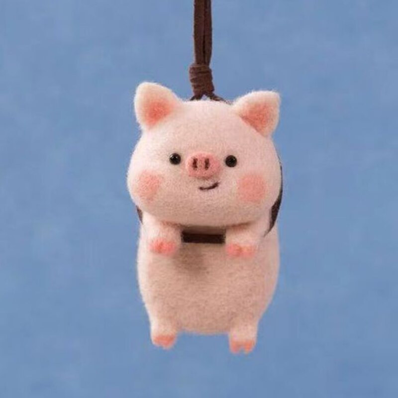 Κούκλα πρόβατο γουρουνάκι Μαλλί τσόχα Υλικό τσόχας Πακέτο Σπιτικό Δώρο Γενεθλίων Ζευγάρι Μπρελόκ Diy Poke Fun Λούτρινο Δώρο Δώρο Κοσμήματα