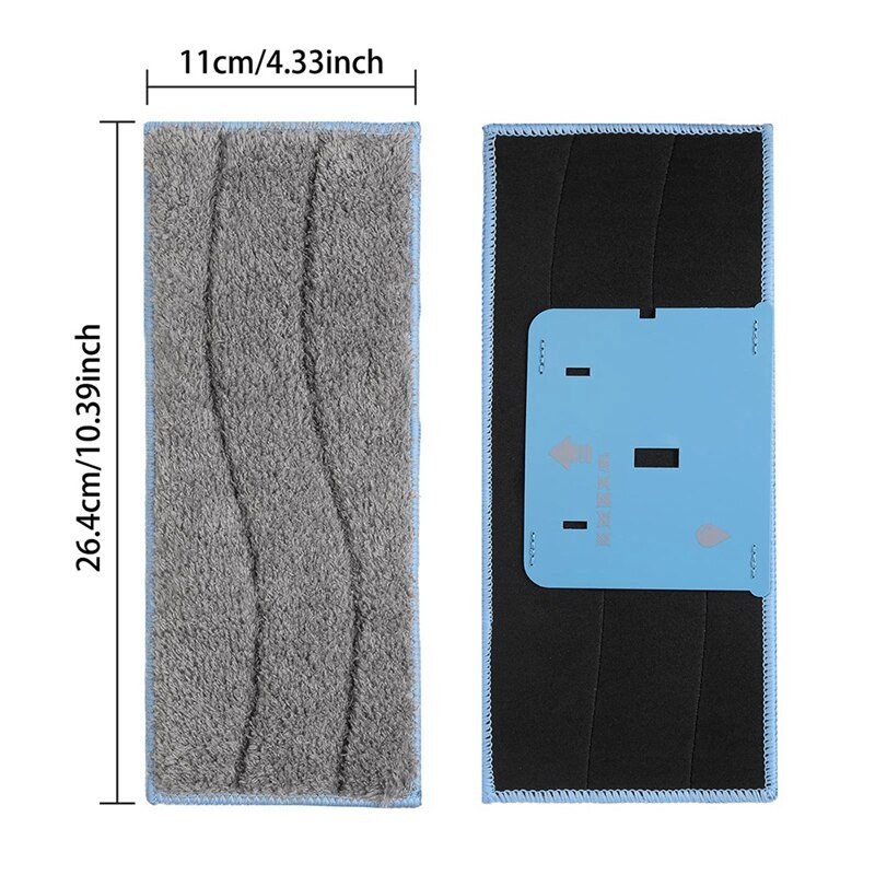 Αντικατάσταση υφάσματος σφουγγαρίστρας 6 ΤΕΜ που πλένονται και επαναχρησιμοποιούνται για Irobot Braava Jet M Series M6(6110)