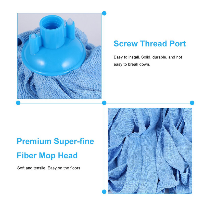 4 bucăți mop din microfibră, mop, accesorii de curățare de schimb pentru podea de marmură, acasă, bucătărie, toaletă și