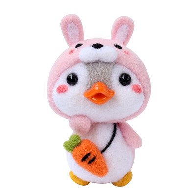 Shiba Inu Dog Penguin Wool Felt Felting Needle Kit Υλικό Πακέτο Μη τελειωμένο Animal Pet Doll DIY Poked Felt Craft Κεντήματα