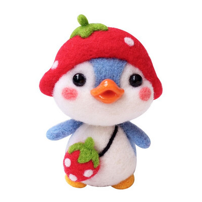Shiba Inu Dog Penguin Wool Felt Felting Needle Kit Υλικό Πακέτο Μη τελειωμένο Animal Pet Doll DIY Poked Felt Craft Κεντήματα
