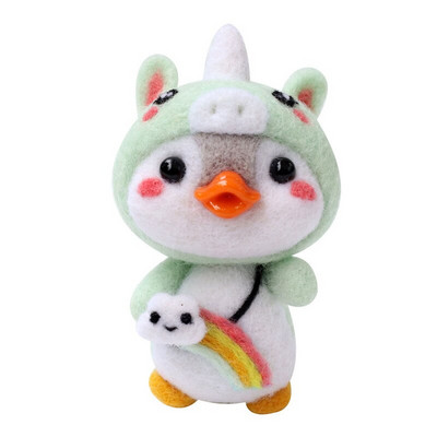 Shiba Inu Dog Penguin Wool Felt Felting Needle Kit Υλικό Πακέτο Μη τελειωμένο Animal Pet Doll DIY Poked Felt Craft Κεντήματα