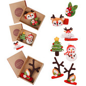 Παιδιά Χριστουγεννιάτικη Πρωτοχρονιά DIY Μάλλινη τσόχα φουρκέτα Δημιουργικά αξεσουάρ μαλλιών για κορίτσια και οικογενειακή διακόσμηση μάλλινη τσόχα