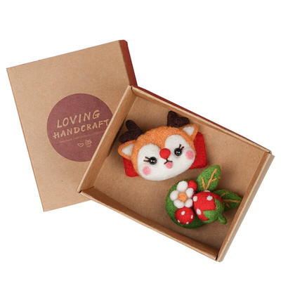 Παιδιά Χριστουγεννιάτικη Πρωτοχρονιά DIY Μάλλινη τσόχα φουρκέτα Δημιουργικά αξεσουάρ μαλλιών για κορίτσια και οικογενειακή διακόσμηση μάλλινη τσόχα