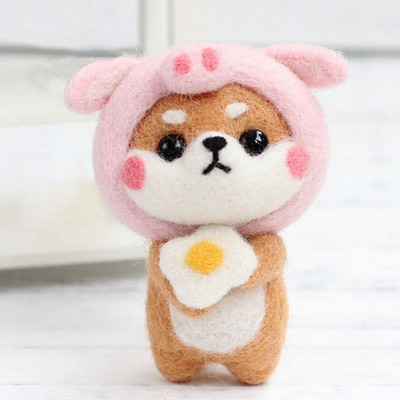 Armas villaviltimise nukukomplekt, viimistlemata loomade mänguasjade nõelvilt lasteaia jõulunukk lastele Käsitöö käsitöö