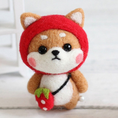 Armas villaviltimise nukukomplekt, viimistlemata loomade mänguasjade nõelvilt lasteaia jõulunukk lastele Käsitöö käsitöö