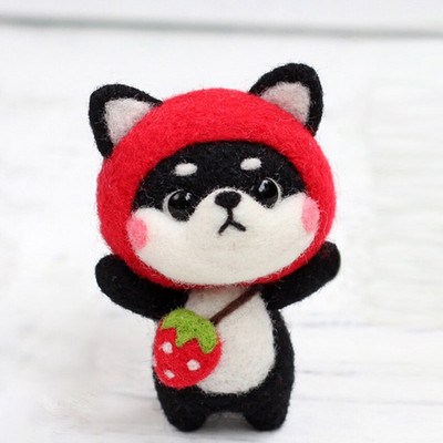 Armas villaviltimise nukukomplekt, viimistlemata loomade mänguasjade nõelvilt lasteaia jõulunukk lastele Käsitöö käsitöö