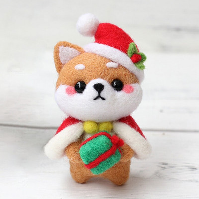 Armas villaviltimise nukukomplekt, viimistlemata loomade mänguasjade nõelvilt lasteaia jõulunukk lastele Käsitöö käsitöö