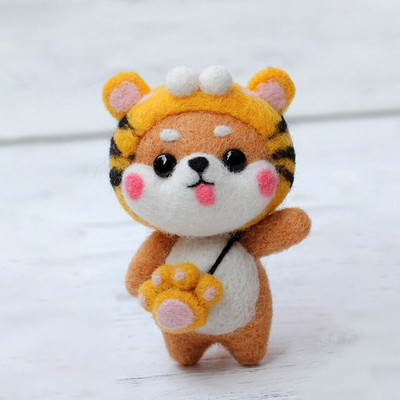 Armas villaviltimise nukukomplekt, viimistlemata loomade mänguasjade nõelvilt lasteaia jõulunukk lastele Käsitöö käsitöö