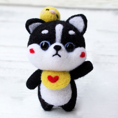 Armas villaviltimise nukukomplekt, viimistlemata loomade mänguasjade nõelvilt lasteaia jõulunukk lastele Käsitöö käsitöö