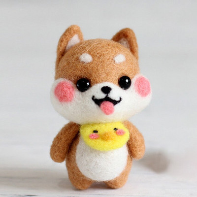 Armas villaviltimise nukukomplekt, viimistlemata loomade mänguasjade nõelvilt lasteaia jõulunukk lastele Käsitöö käsitöö