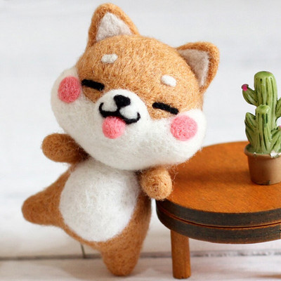 Armas villaviltimise nukukomplekt, viimistlemata loomade mänguasjade nõelvilt lasteaia jõulunukk lastele Käsitöö käsitöö