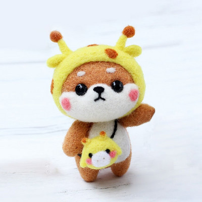 Armas villaviltimise nukukomplekt, viimistlemata loomade mänguasjade nõelvilt lasteaia jõulunukk lastele Käsitöö käsitöö