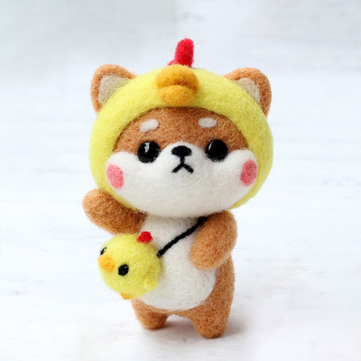 Armas villaviltimise nukukomplekt, viimistlemata loomade mänguasjade nõelvilt lasteaia jõulunukk lastele Käsitöö käsitöö