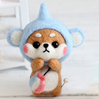 Armas villaviltimise nukukomplekt, viimistlemata loomade mänguasjade nõelvilt lasteaia jõulunukk lastele Käsitöö käsitöö