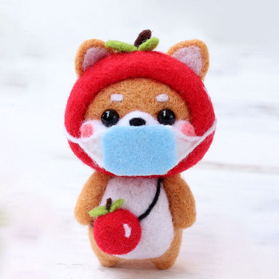 Armas villaviltimise nukukomplekt, viimistlemata loomade mänguasjade nõelvilt lasteaia jõulunukk lastele Käsitöö käsitöö