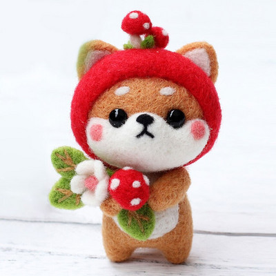 Armas villaviltimise nukukomplekt, viimistlemata loomade mänguasjade nõelvilt lasteaia jõulunukk lastele Käsitöö käsitöö