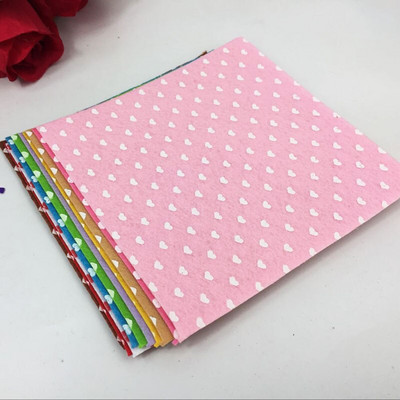 Εκτυπώσιμο ύφασμα από τσόχα Non Woven Δέσμη Μοτίβο Διακόσμησης Σπιτιού Για Ράψιμο Κούκλες Χειροτεχνίες 15*15 cm 10τμχ/συσκευασία