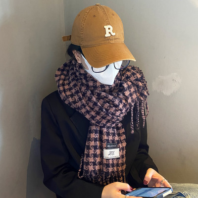 Γυναικείο καρό κασκόλ  με κρόσσια - πολλά χρώματα