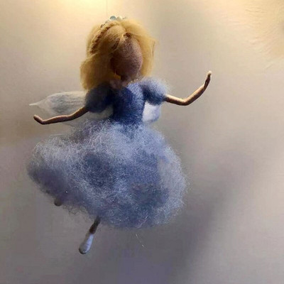 1 rinkinys „Little Fairy“ „pasidaryk pats“ vilnos adatų vėlimo medžiagos pakuotės vilnos veltinio lėlės, rankdarbių adatos veltinis, rankų darbo nebaigtas smeigiamas rinkinys, dovana