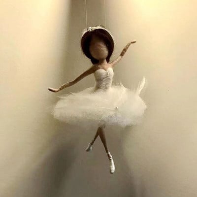 1 rinkinys „Little Fairy“ „pasidaryk pats“ vilnos adatų vėlimo medžiagos pakuotės vilnos veltinio lėlės, rankdarbių adatos veltinis, rankų darbo nebaigtas smeigiamas rinkinys, dovana