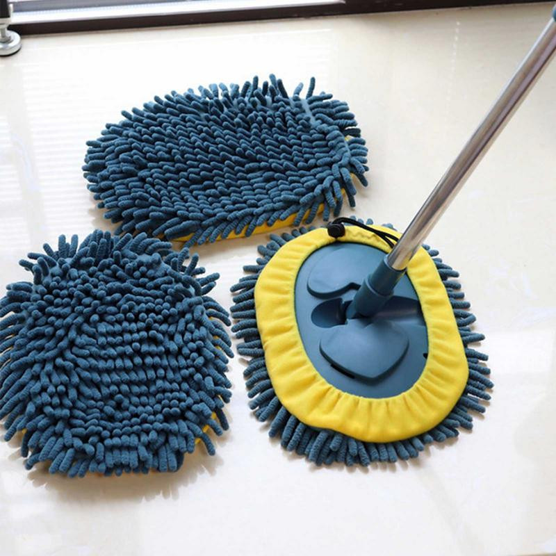 Регулируем почистващ моп Моп за почистване на под от твърда дървесина Микрофибърен моп за почистване на подове Моп за под Сух мокър моп за твърдо дърво