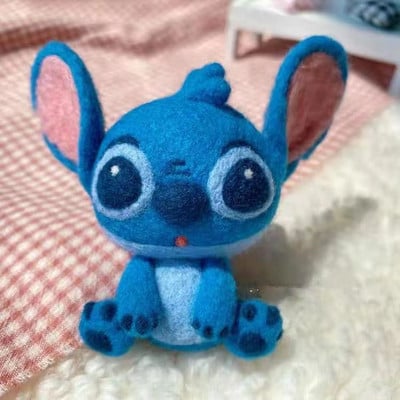 Papusa Panda Zână Pâslă Pâslă Lână Diy Poke Fun Papusa lucrata manual cuplu Material Pachet Decor pâslă Cadou Bijuterii Ornament de pluș