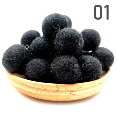 20 τμχ/παρτίδα 2 εκ. μάλλινες τσόχες μπάλες στρογγυλές μάλλινες τσόχες πόμ πομ DIY γιρλάντα χειροποίητη χειροτεχνία Σπίτι Διακόσμηση γάμου για κορίτσια