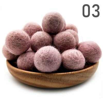 20 τμχ/παρτίδα 2 εκ. μάλλινες τσόχες μπάλες στρογγυλές μάλλινες τσόχες πόμ πομ DIY γιρλάντα χειροποίητη χειροτεχνία Σπίτι Διακόσμηση γάμου για κορίτσια