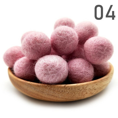 20 τμχ/παρτίδα 2 εκ. μάλλινες τσόχες μπάλες στρογγυλές μάλλινες τσόχες πόμ πομ DIY γιρλάντα χειροποίητη χειροτεχνία Σπίτι Διακόσμηση γάμου για κορίτσια