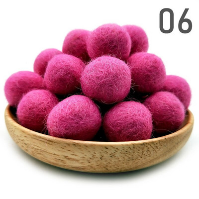 20 τμχ/παρτίδα 2 εκ. μάλλινες τσόχες μπάλες στρογγυλές μάλλινες τσόχες πόμ πομ DIY γιρλάντα χειροποίητη χειροτεχνία Σπίτι Διακόσμηση γάμου για κορίτσια