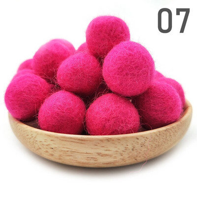 20 τμχ/παρτίδα 2 εκ. μάλλινες τσόχες μπάλες στρογγυλές μάλλινες τσόχες πόμ πομ DIY γιρλάντα χειροποίητη χειροτεχνία Σπίτι Διακόσμηση γάμου για κορίτσια