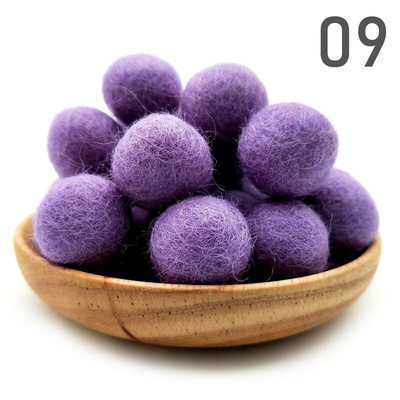 20 τμχ/παρτίδα 2 εκ. μάλλινες τσόχες μπάλες στρογγυλές μάλλινες τσόχες πόμ πομ DIY γιρλάντα χειροποίητη χειροτεχνία Σπίτι Διακόσμηση γάμου για κορίτσια