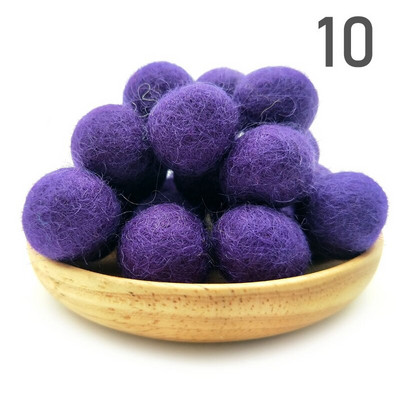 20 τμχ/παρτίδα 2 εκ. μάλλινες τσόχες μπάλες στρογγυλές μάλλινες τσόχες πόμ πομ DIY γιρλάντα χειροποίητη χειροτεχνία Σπίτι Διακόσμηση γάμου για κορίτσια