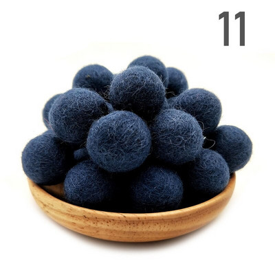 20 τμχ/παρτίδα 2 εκ. μάλλινες τσόχες μπάλες στρογγυλές μάλλινες τσόχες πόμ πομ DIY γιρλάντα χειροποίητη χειροτεχνία Σπίτι Διακόσμηση γάμου για κορίτσια