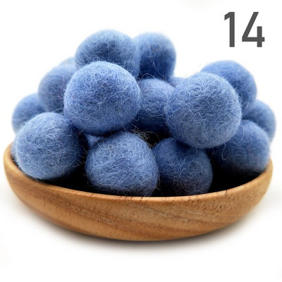 20 τμχ/παρτίδα 2 εκ. μάλλινες τσόχες μπάλες στρογγυλές μάλλινες τσόχες πόμ πομ DIY γιρλάντα χειροποίητη χειροτεχνία Σπίτι Διακόσμηση γάμου για κορίτσια