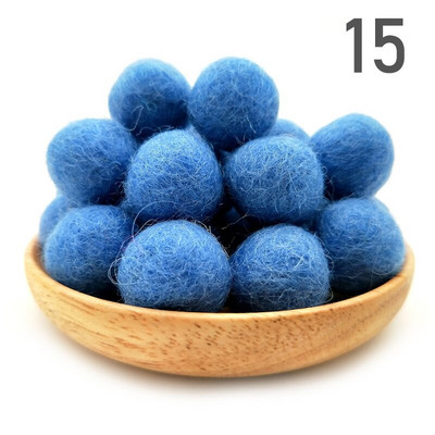 20 τμχ/παρτίδα 2 εκ. μάλλινες τσόχες μπάλες στρογγυλές μάλλινες τσόχες πόμ πομ DIY γιρλάντα χειροποίητη χειροτεχνία Σπίτι Διακόσμηση γάμου για κορίτσια