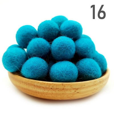 20 τμχ/παρτίδα 2 εκ. μάλλινες τσόχες μπάλες στρογγυλές μάλλινες τσόχες πόμ πομ DIY γιρλάντα χειροποίητη χειροτεχνία Σπίτι Διακόσμηση γάμου για κορίτσια