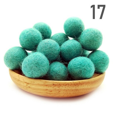 20 τμχ/παρτίδα 2 εκ. μάλλινες τσόχες μπάλες στρογγυλές μάλλινες τσόχες πόμ πομ DIY γιρλάντα χειροποίητη χειροτεχνία Σπίτι Διακόσμηση γάμου για κορίτσια