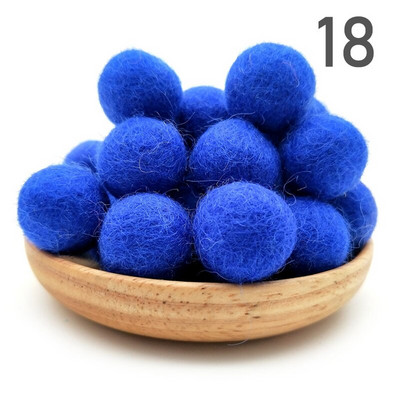 20 τμχ/παρτίδα 2 εκ. μάλλινες τσόχες μπάλες στρογγυλές μάλλινες τσόχες πόμ πομ DIY γιρλάντα χειροποίητη χειροτεχνία Σπίτι Διακόσμηση γάμου για κορίτσια