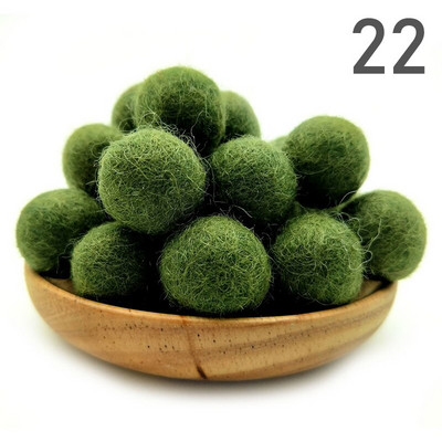 20 τμχ/παρτίδα 2 εκ. μάλλινες τσόχες μπάλες στρογγυλές μάλλινες τσόχες πόμ πομ DIY γιρλάντα χειροποίητη χειροτεχνία Σπίτι Διακόσμηση γάμου για κορίτσια