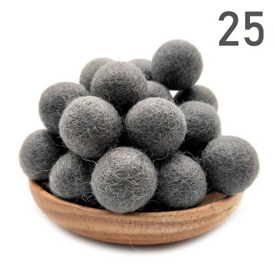 20 τμχ/παρτίδα 2 εκ. μάλλινες τσόχες μπάλες στρογγυλές μάλλινες τσόχες πόμ πομ DIY γιρλάντα χειροποίητη χειροτεχνία Σπίτι Διακόσμηση γάμου για κορίτσια