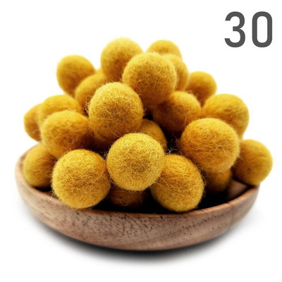 20 τμχ/παρτίδα 2 εκ. μάλλινες τσόχες μπάλες στρογγυλές μάλλινες τσόχες πόμ πομ DIY γιρλάντα χειροποίητη χειροτεχνία Σπίτι Διακόσμηση γάμου για κορίτσια