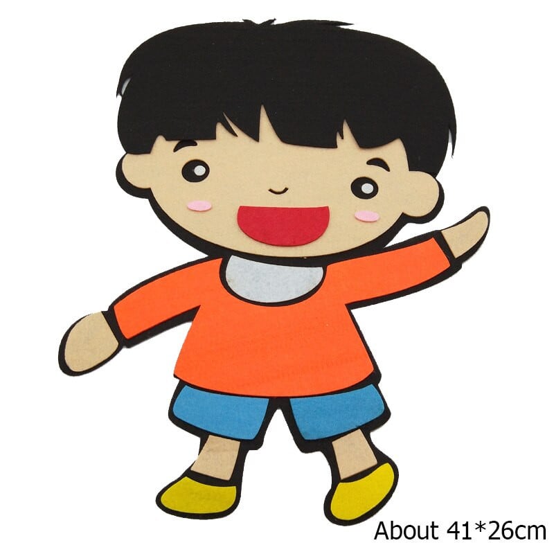 WISHMETYOU 41cm Κορίτσια Αγόρια Δωρεάν τσόχα κοπής Non-woven Felts Craft Felt Suppliques Απλικέ Diy Kid Home Διακόσμηση Νηπιαγωγείου